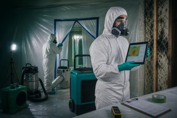Mold remediation containment and command setup